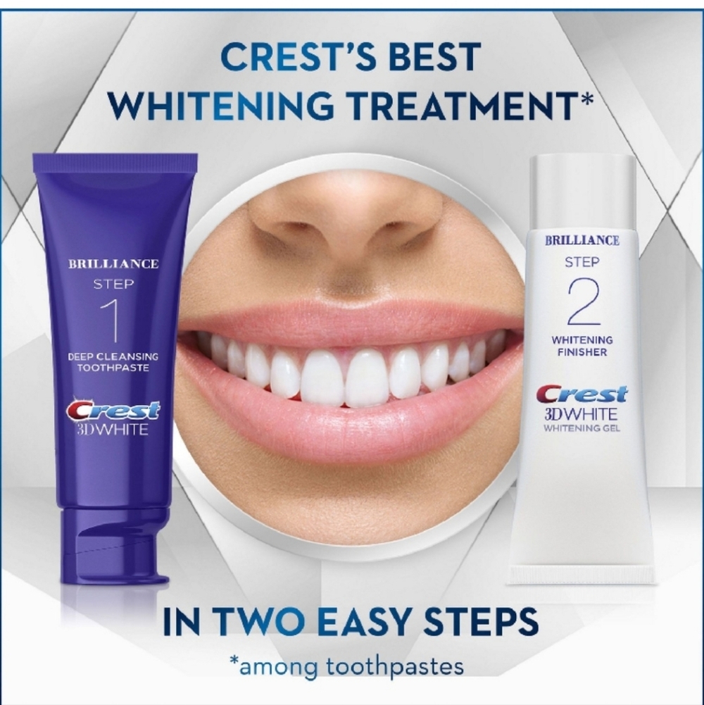 $8 When Bundled - Crest 3D White Brilliance 2-Step Whitening Treatment - Picture 4 of 8